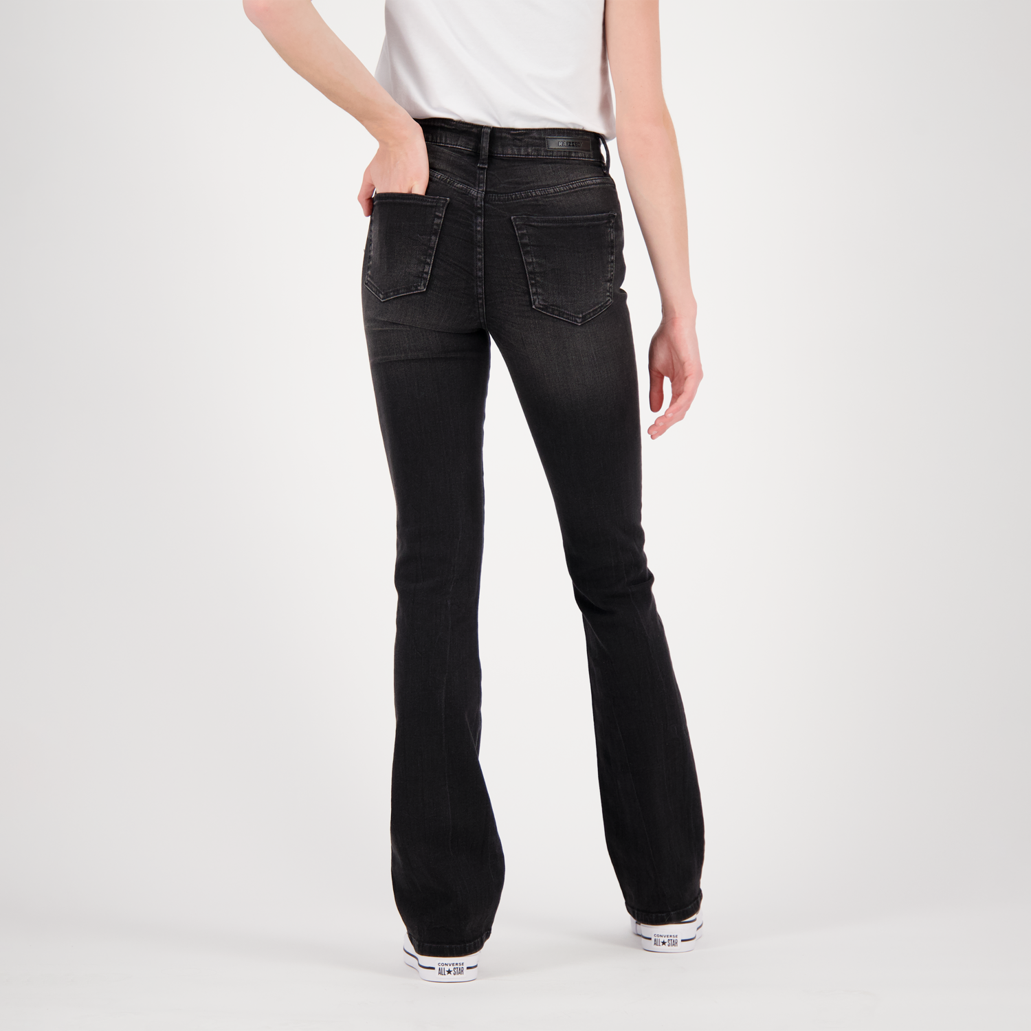 WOMEN Faye Black Stone Bootcut Jeans