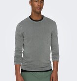 Only & Sons Onsgarson 12 Wash Crew Knit (262142 Castor Gray)