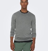 Only & Sons Onsgarson 12 Wash Crew Knit (262142 Castor Gray)