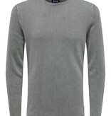 Only & Sons Onsgarson 12 Wash Crew Knit (262142 Castor Gray)