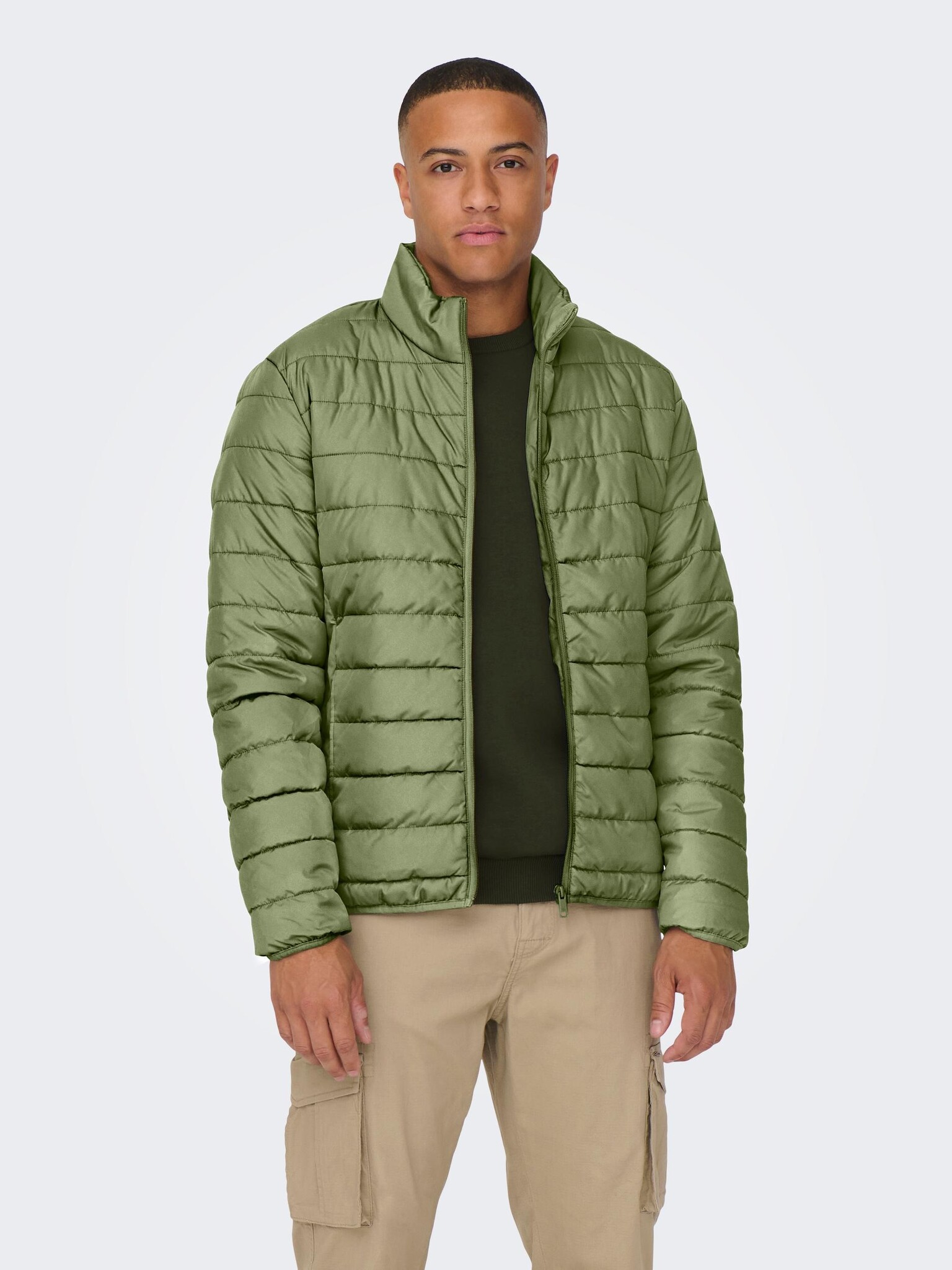 Only & Sons Onsbron Quilt Jacket OTW VD (279918 Winter Moss)