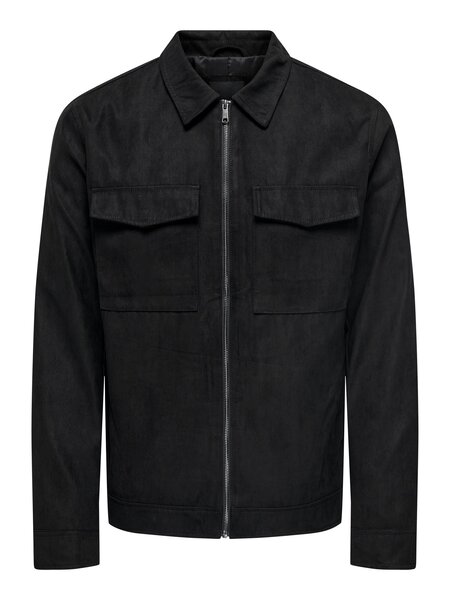 Only & Sons Onswill Fake Suede Jacket OTW (187679 Black)