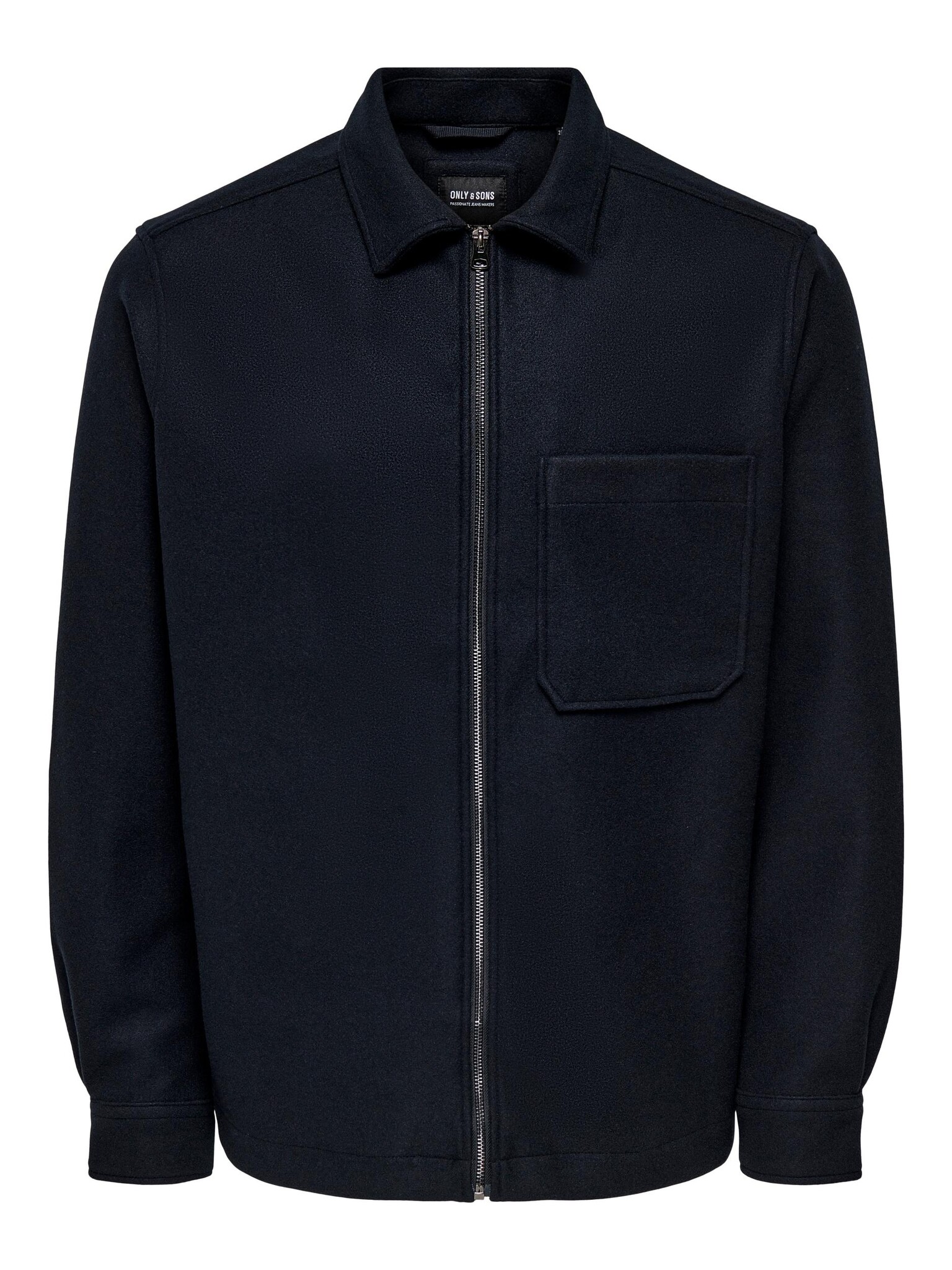 Onsdal OVR ZIP LS Shirt (187197 Dark Navy)