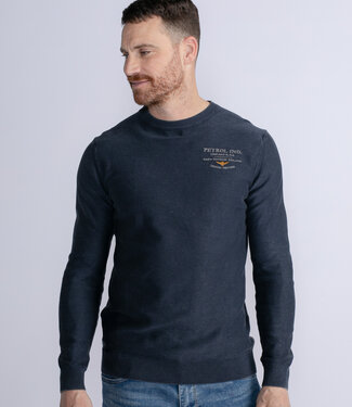 Petrol Industries M-3030-Kwr233 - Men Knitwear Round Neck Basic (5152 Midnight Navy)