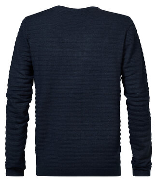 Petrol Industries M-3030-Kwr269 - Men Knitwear Round Neck Basic (5152 Midnight Navy)