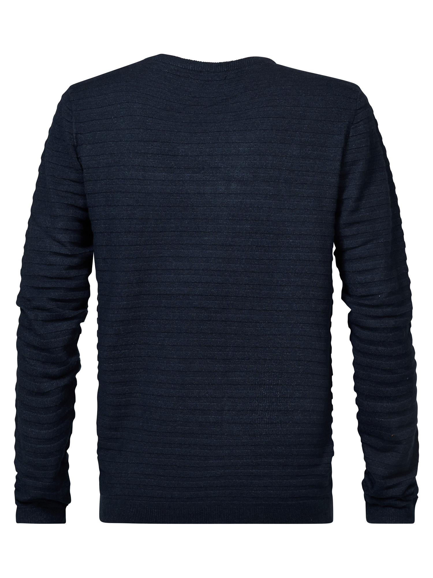 Petrol M-3030-Kwr269 - Men Knitwear Round Neck Basic (5152 Midnight Navy)