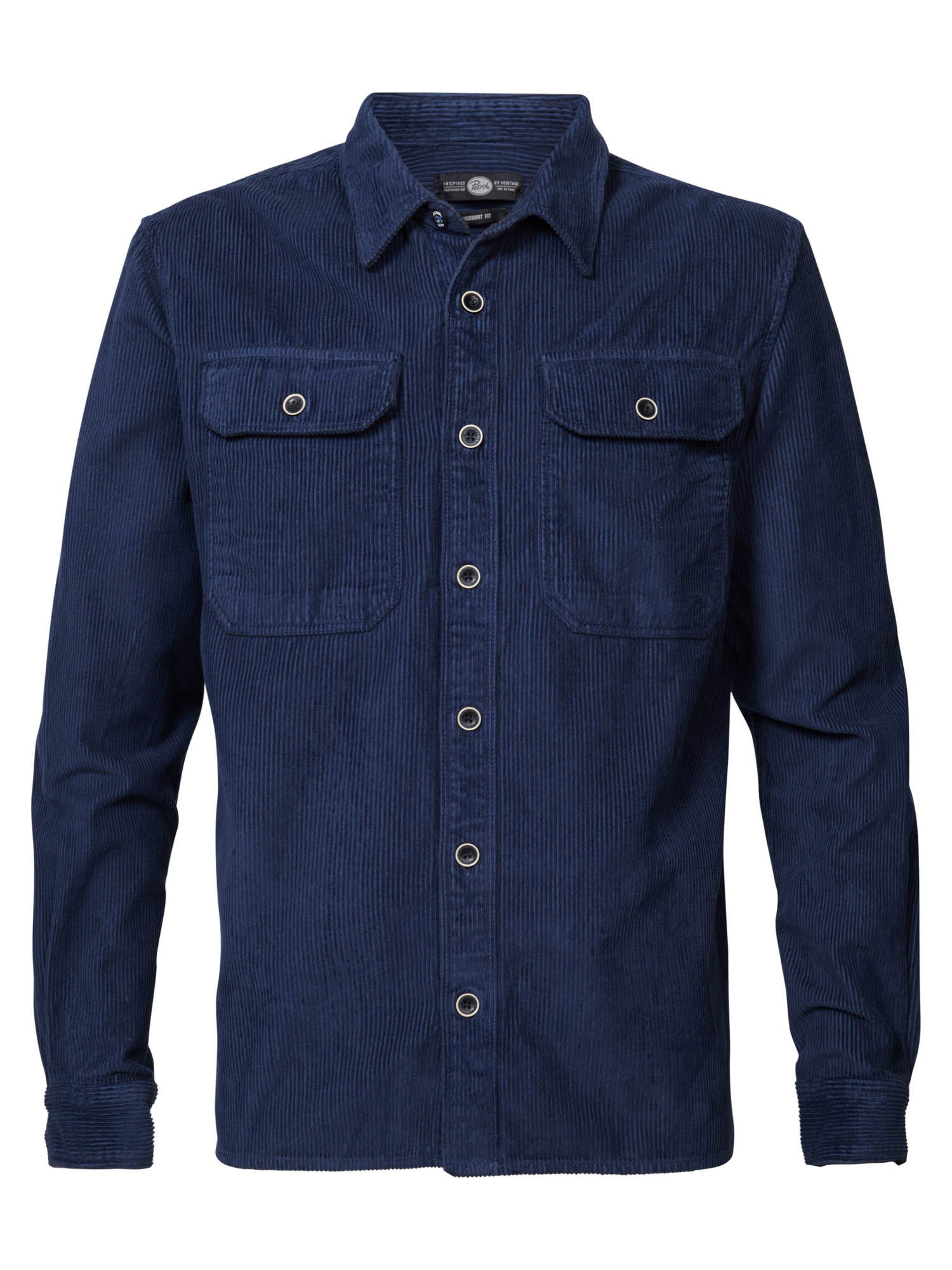 Petrol M-3030-Sil423 - Men Shirt Long Sleeve Uni (5152 Midnight Navy)