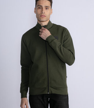 Petrol Industries M-3030-Swc343 - Men Sweater Collar Zip (6092 Hunter Green)