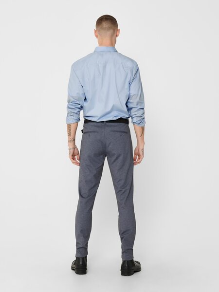 Only & Sons Onssane LS Solid Poplin Shirt (198830 Cashmere Blue)