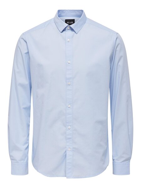 Only & Sons Onssane LS Solid Poplin Shirt (198830 Cashmere Blue)