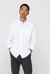 Onssane LS Solid Poplin Shirt (188758 White)