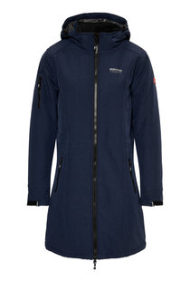 GITTE Ladies Padded Softshell DARK NAVY MELANGE