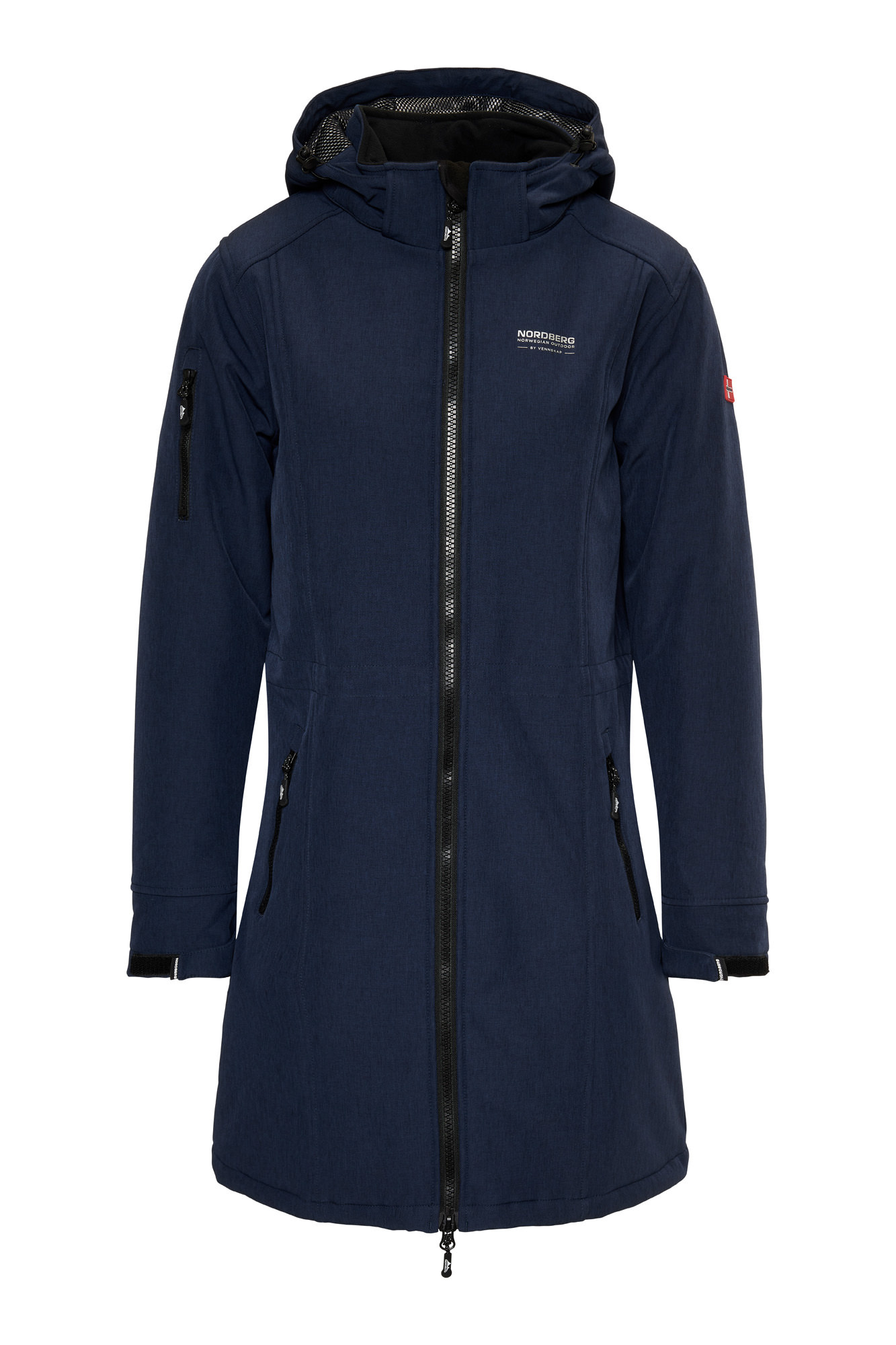GITTE Ladies Padded Softshell DARK NAVY MELANGE