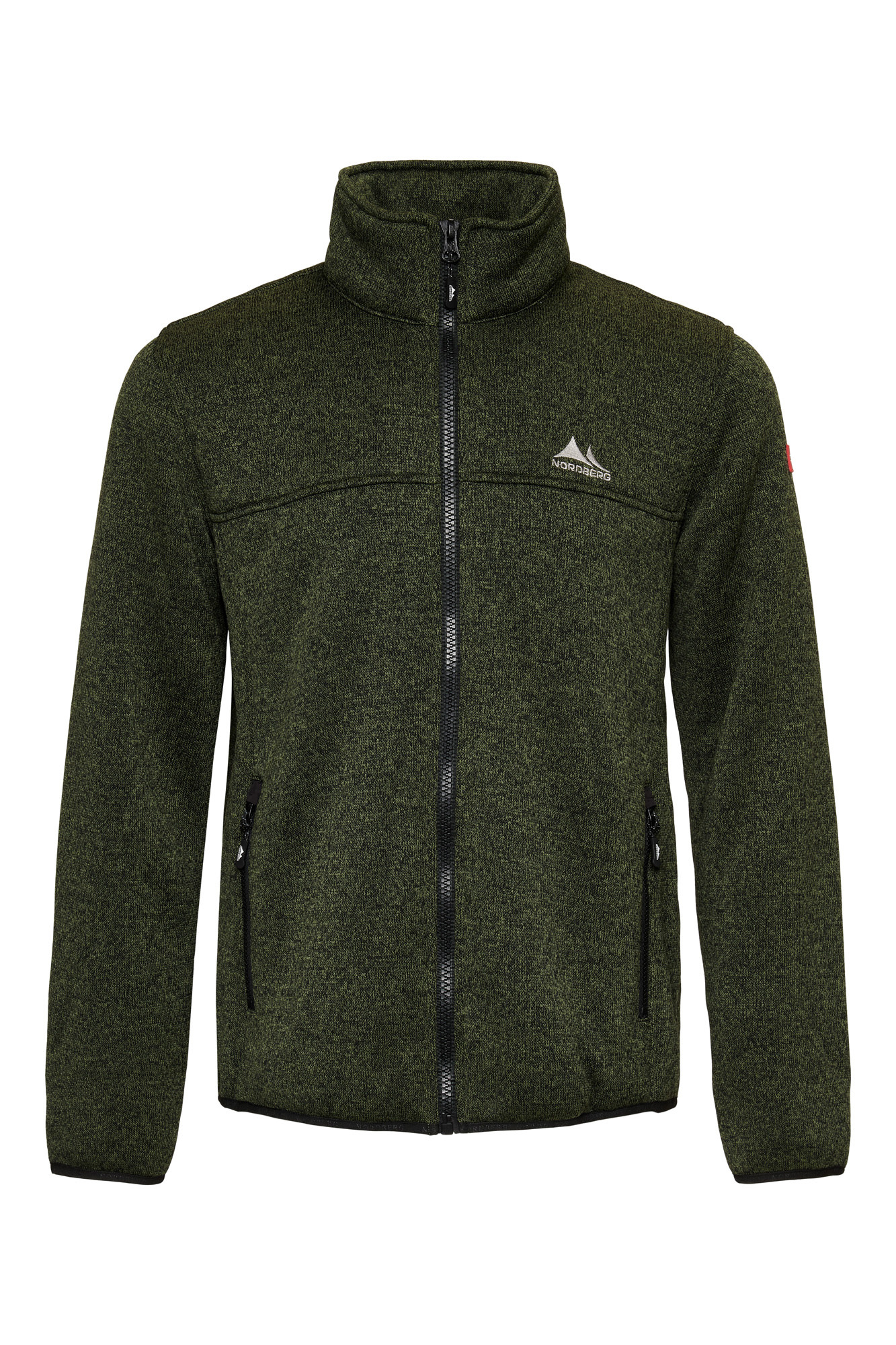 FRED Men's Knitted Fleece Jacket GREEN MELANGE
