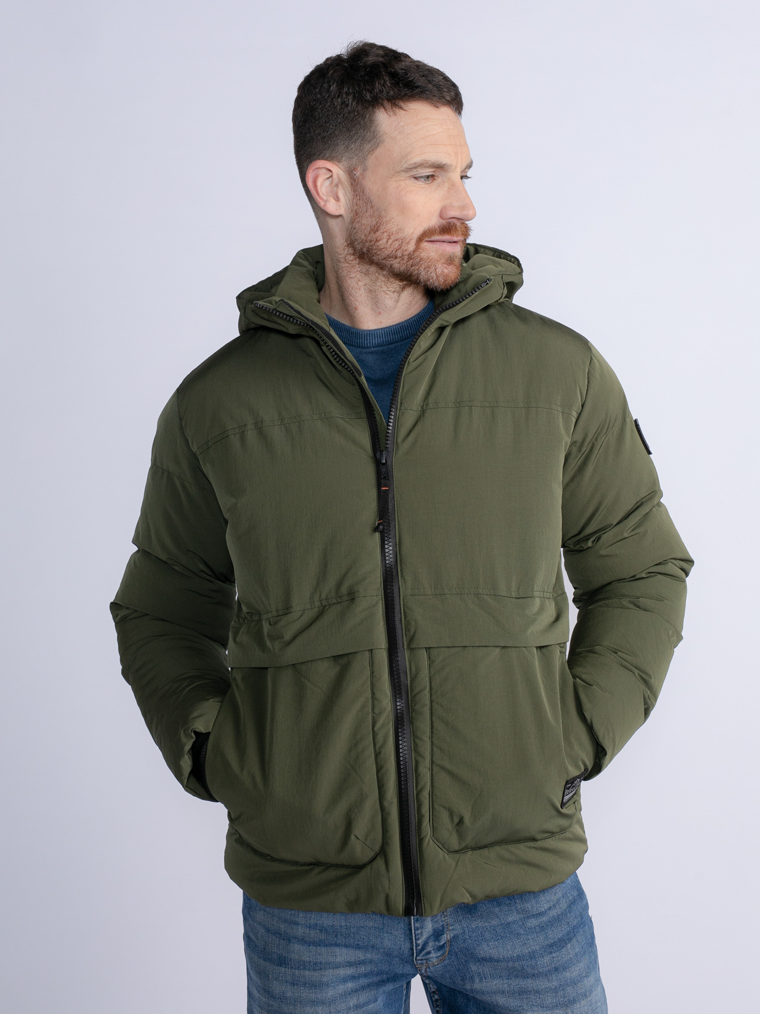 Petrol M-3030-Jac100 - Men Jacket Padded (6092 Hunter Green)