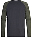 M-3030-Tlr653 - Men T-Shirt Ls Round Neck (9091 Dark Black)