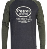 Petrol M-3030-Tlr653 - Men T-Shirt Ls Round Neck (9091 Dark Black)