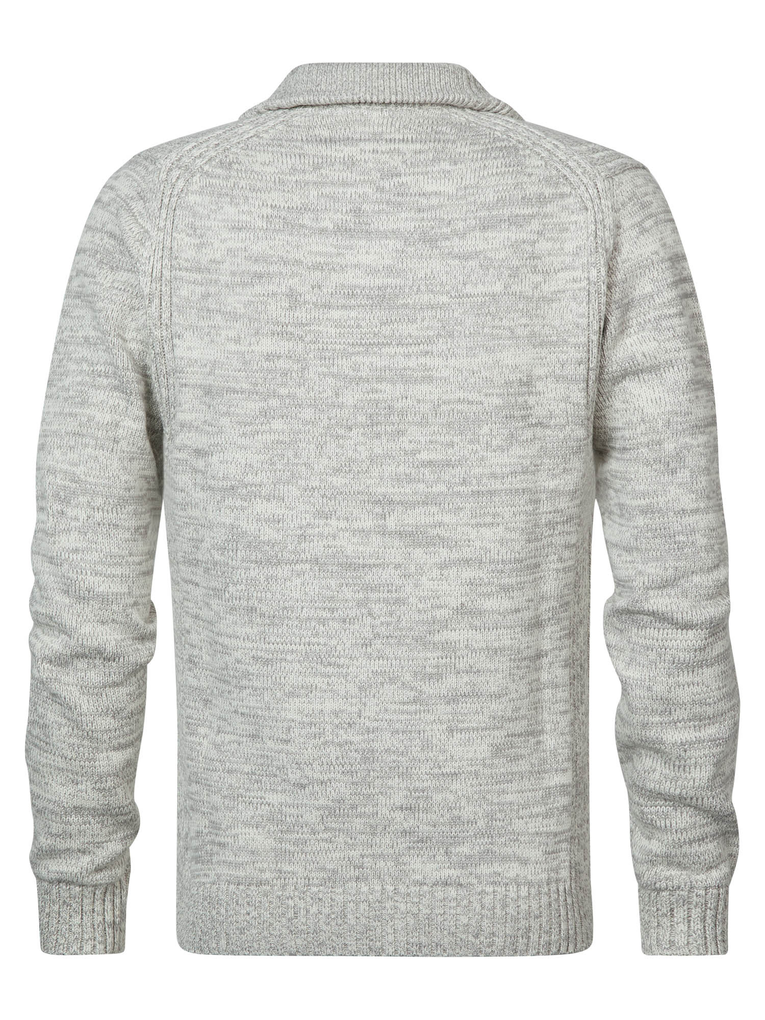 M-3030-Kwc206 - Men Knitwear Collar (0009 Antique White Melee)