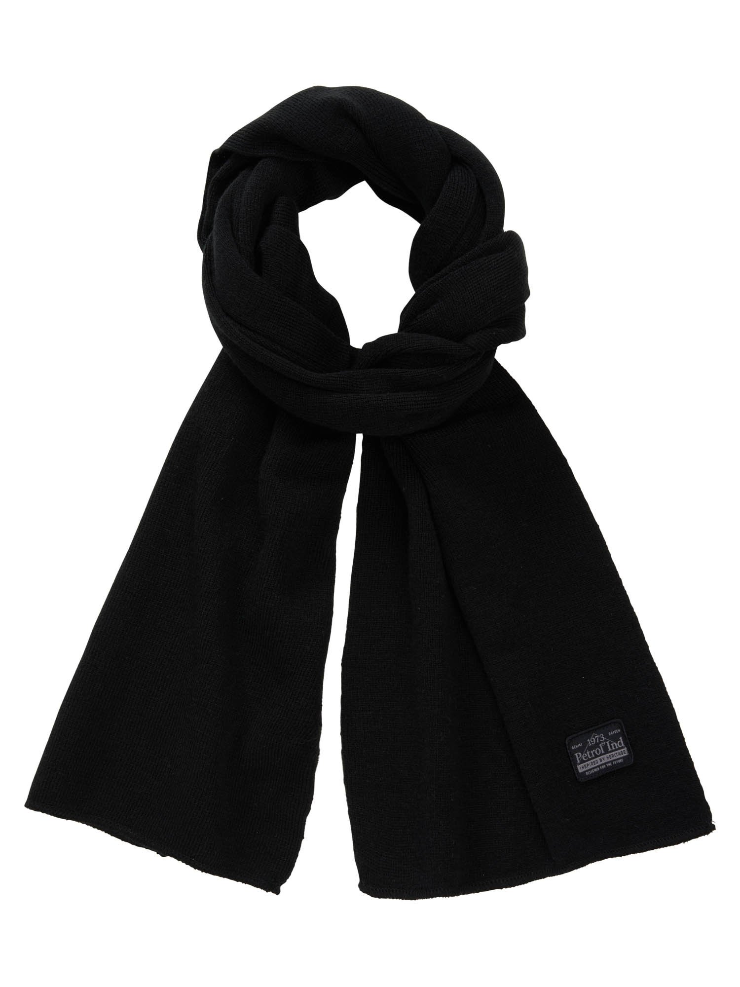 Petrol M-3030-Scr820 - Men Accesoires Scarf (9091 Dark Black)