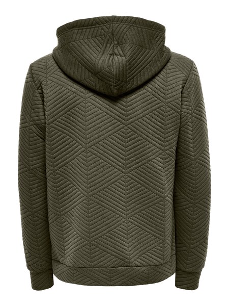 Only & Sons Onskyle REG Quilt Hoodie 3608 SWT (187198 Olive Night)