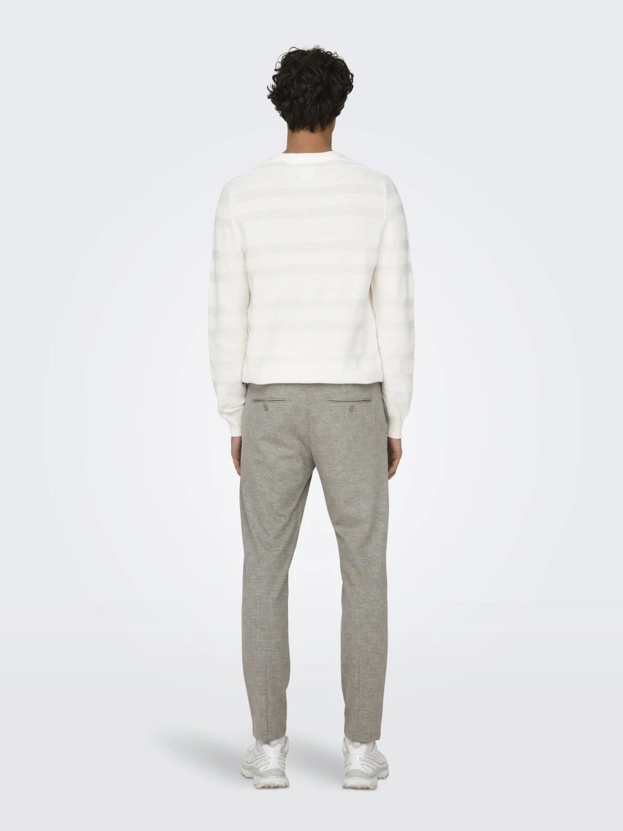 Onsmark Slim Check 020919 Pant (202231 Chinchilla)