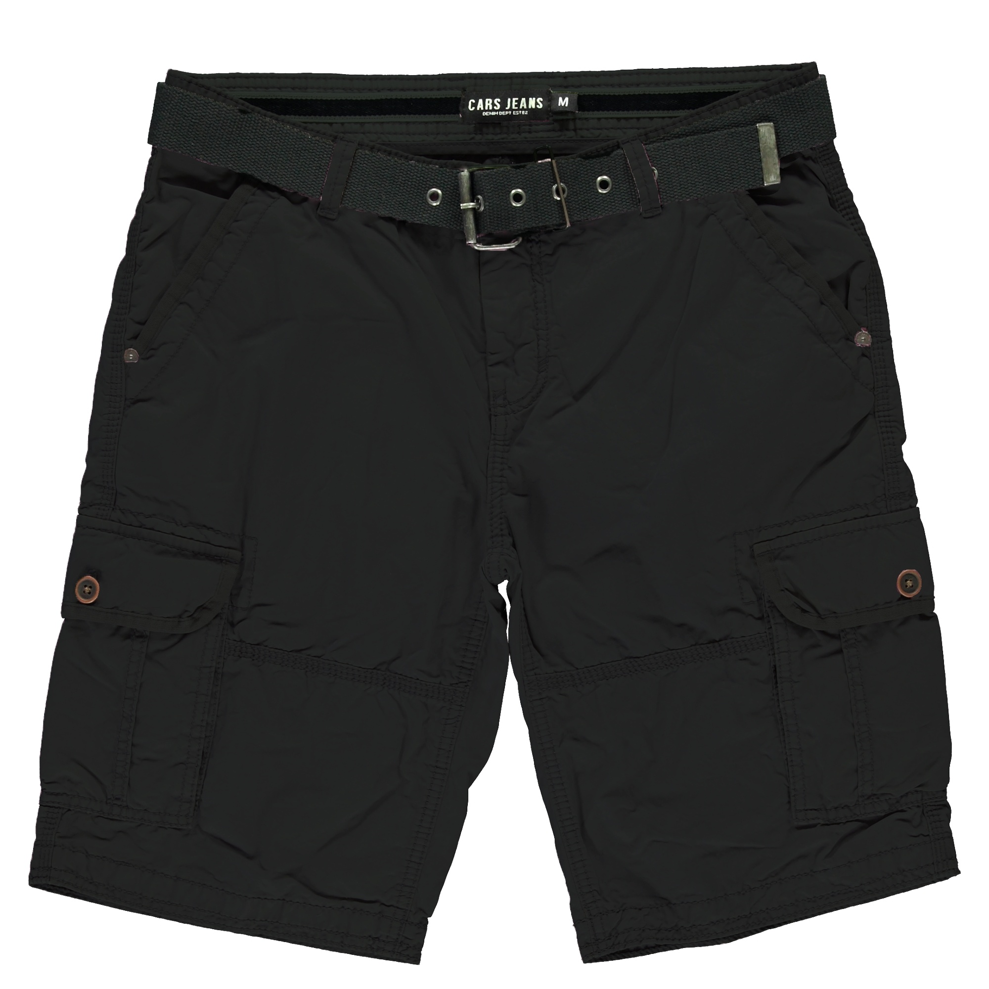 Cars Jeans DURRAS SHORT COTTON Black