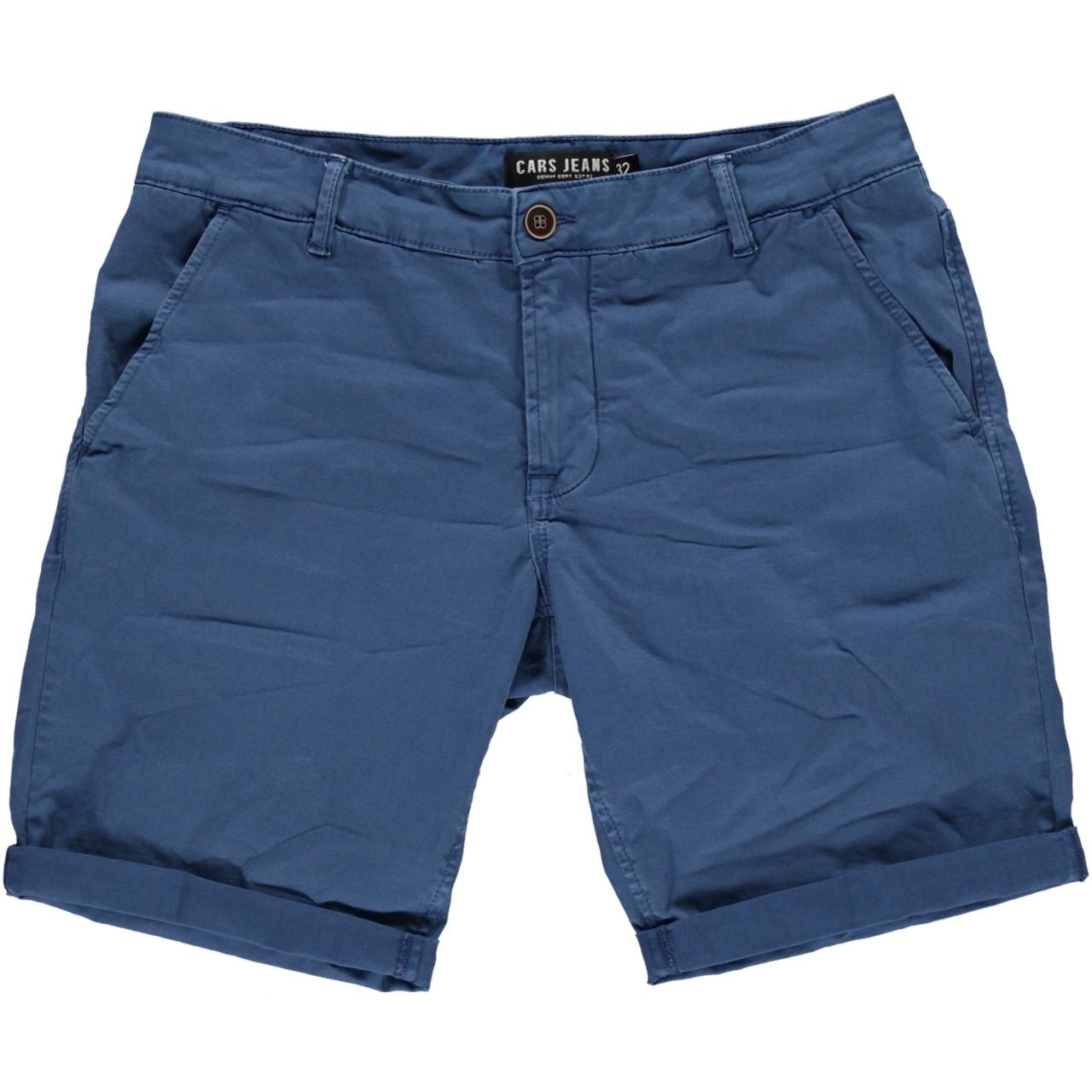 Cars Jeans TINO SHORT COTT.STR.INDIGO