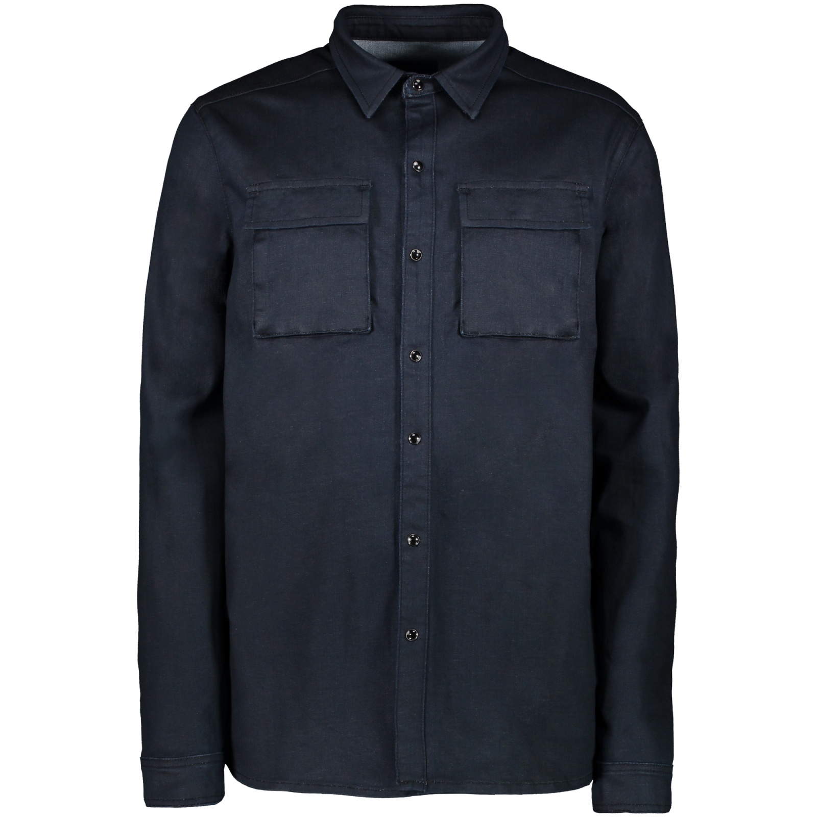 MASMORE Shirt Denim Blue Coated