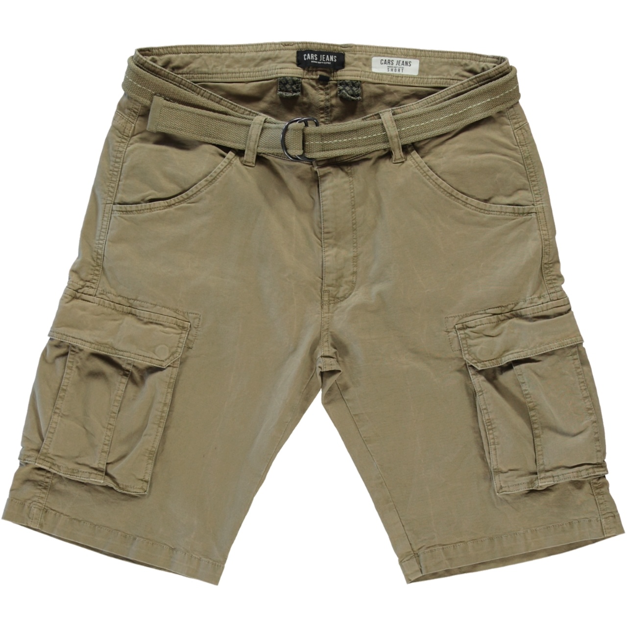 Cars Jeans MARRAN SHORT FINE TWILL KHAKI