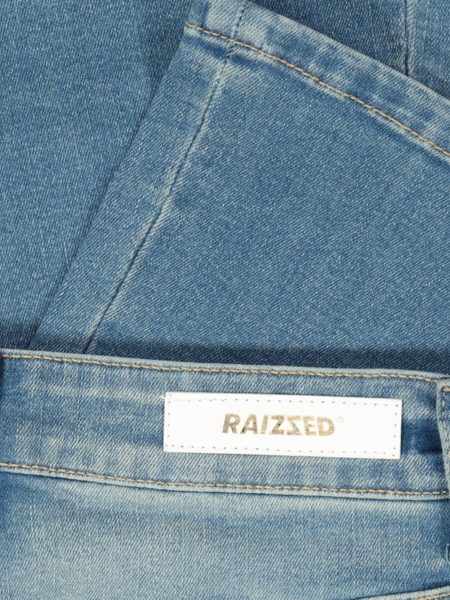 RAIZZED WOMEN Eclipse Mid Blue Stone Flare Jeans