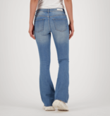 RAIZZED WOMEN Eclipse Mid Blue Stone Flare Jeans