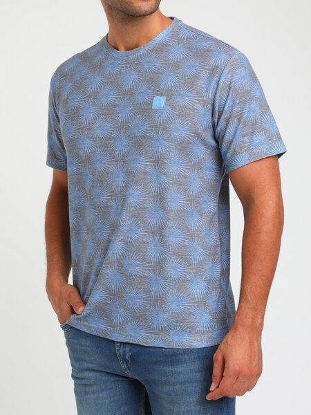 Gabbiano 154540 Tile Blue T-shirt print