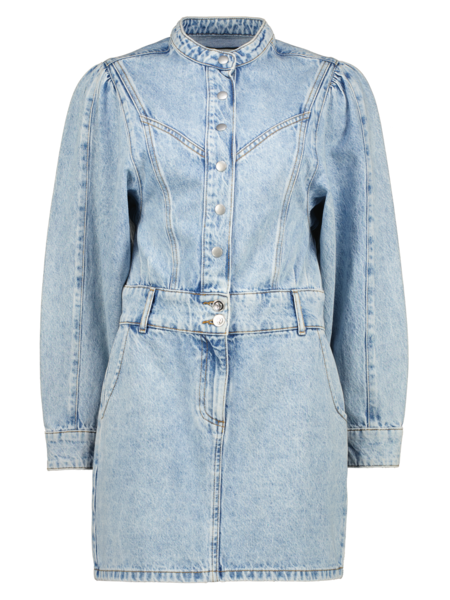 RAIZZED SAGE DENIM DRESS LIGHT BLUE STONE