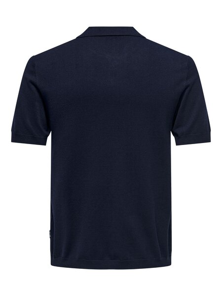 Only & Sons ONSWYLER LIFE REG 14 SS POLO KNIT NOOS DARK NAVY