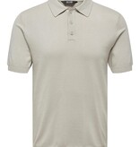 Only & Sons ONSWYLER LIFE REG 14 SS POLO KNIT NOOS SILVER LINING