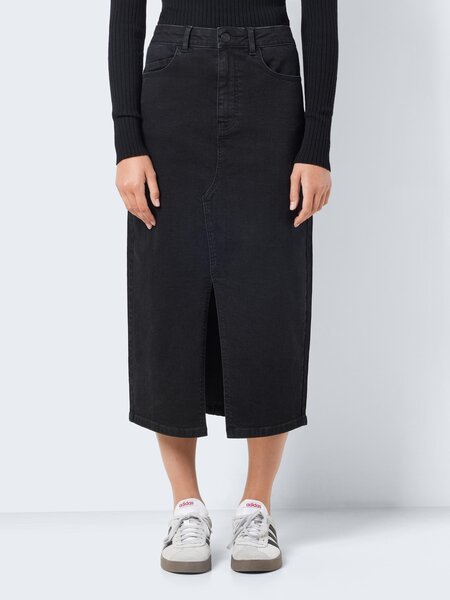 NOISY MAY KATH NW Long Skirt (Black Denim)