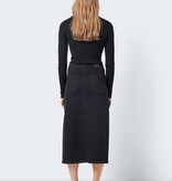 NOISY MAY KATH NW Long Skirt (Black Denim)