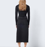 NOISY MAY NMKATH NW Long Skirt (Black Denim)