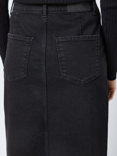 NOISY MAY KATH NW Long Skirt (Black Denim)