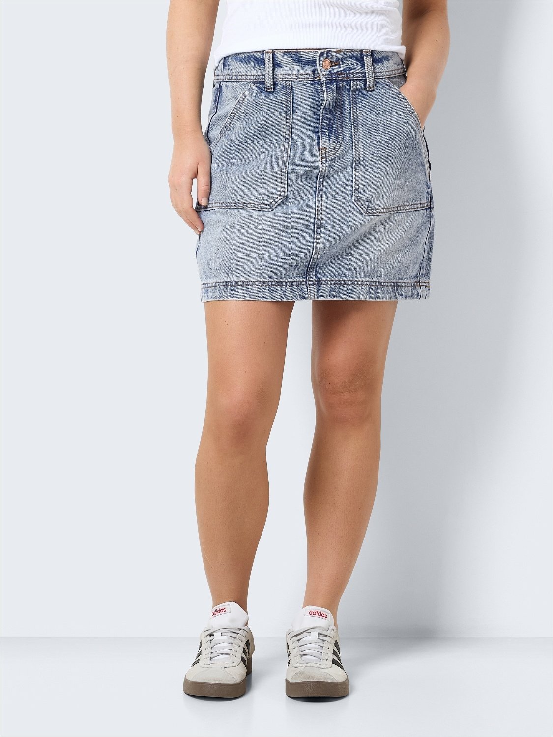 NOISY MAY REGINA HW Denim Skirt (Light Blue Used)