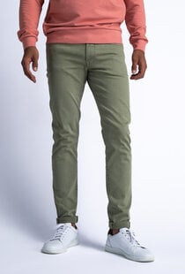 M-1040-DNM007 Seaham Coloured - Denim Slim Fit (6158 Sage Green)