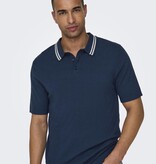 Only & Sons Onsdennis Life Reg 12 SS Polo Knit Dress Blue