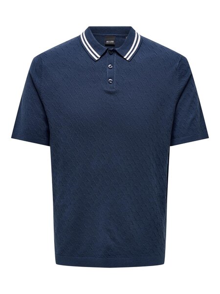 Only & Sons Onsdennis Life Reg 12 SS Polo Knit Dress Blue