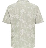 Only & Sons Onscaiden SS Resort Aop Linen Shirt Noos Chinchilla