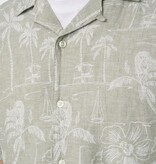 Only & Sons Onscaiden SS Resort Aop Linen Shirt Noos Chinchilla