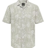 Only & Sons Onscaiden SS Resort Aop Linen Shirt Noos Chinchilla