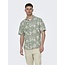 Only & Sons Onscaiden SS Resort Aop Linen Shirt Noos SWAMP