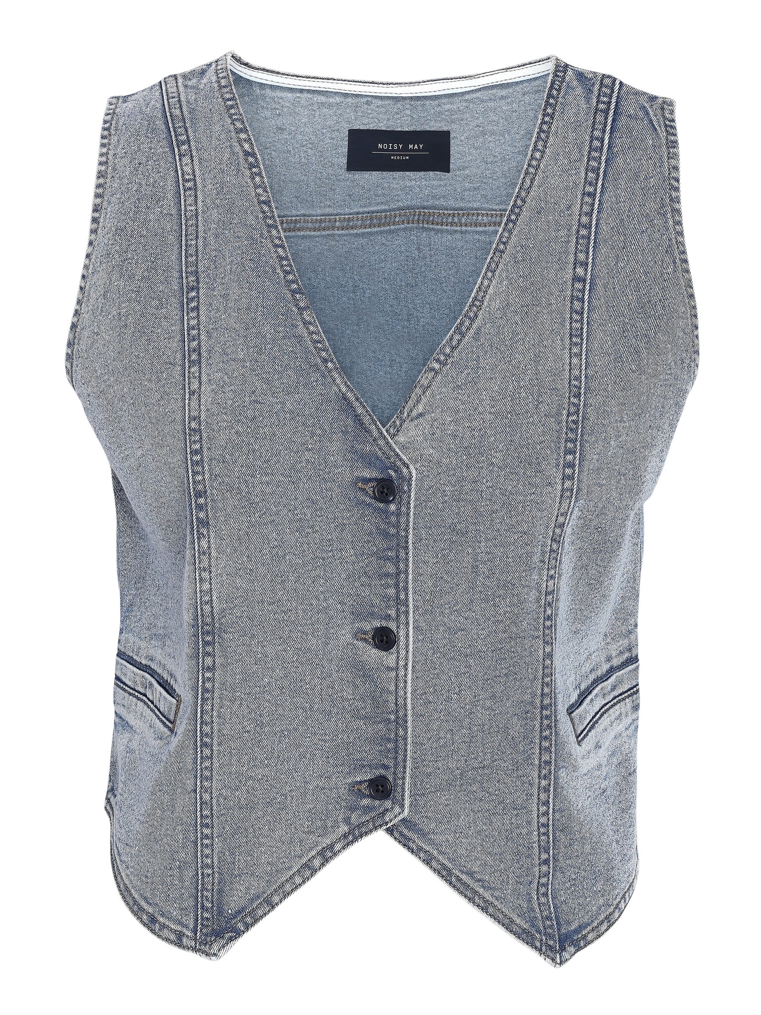 NOISY MAY NMSANNA S/L TOP VEST VI494LB (Light Blue Denim)