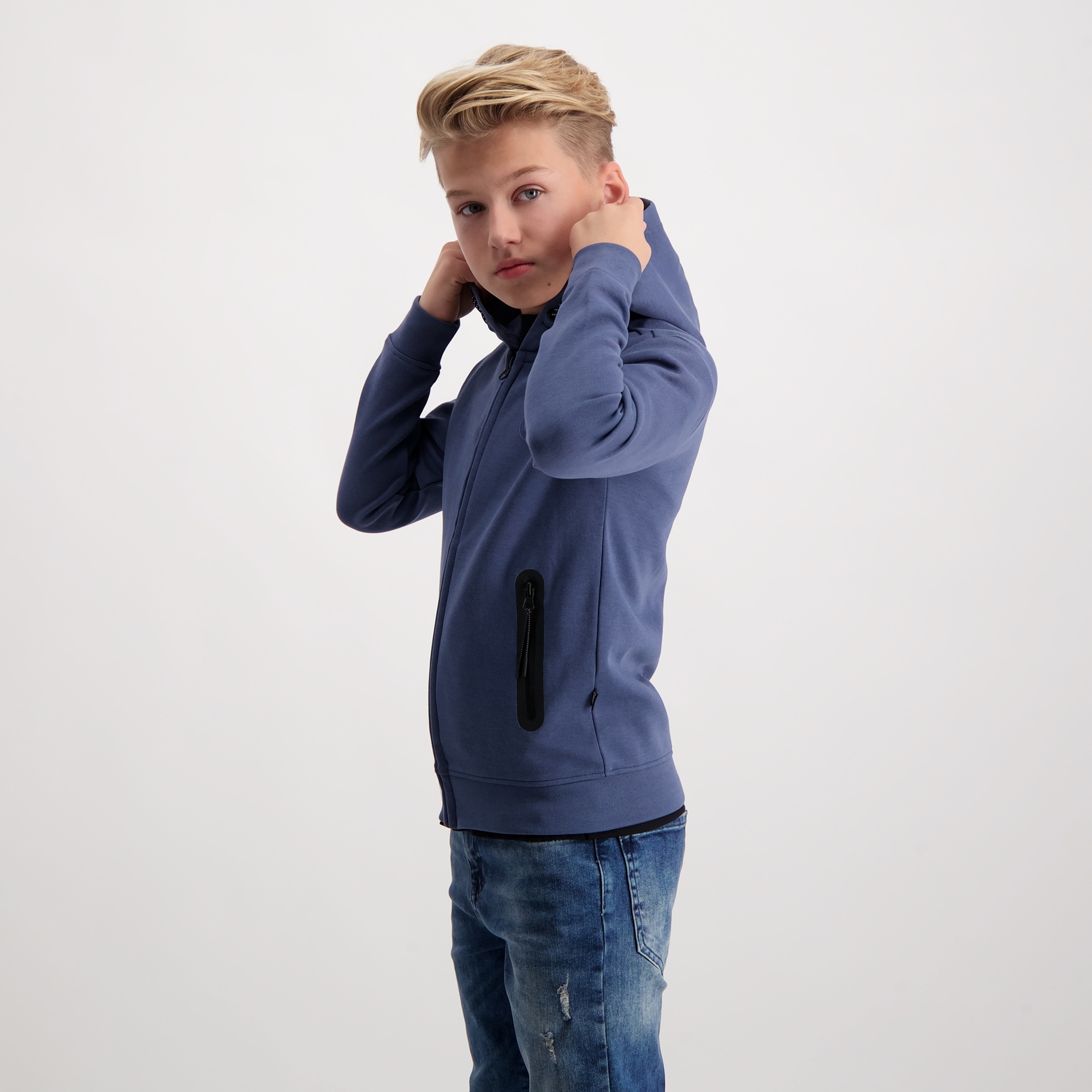 KIDS ISCAR HOOD SW Indigo