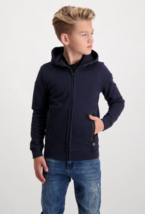 KIDS ISCAR HOOD SW NAVY